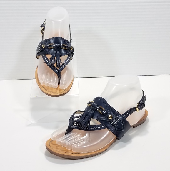 Brooks Brothers Shoes - Brooks Brothers Spectator Calfskin Sandals Sz 6.5